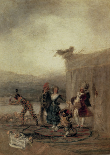 Wandernde Kommödianten von Francisco José de Goya