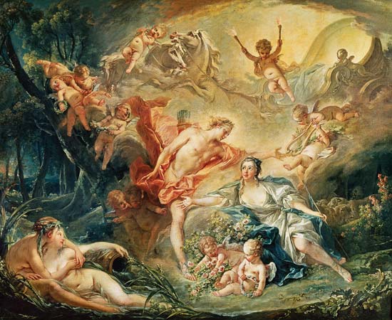 Apollo Revealing his Divinity to the Shepherdess Isse von François Boucher