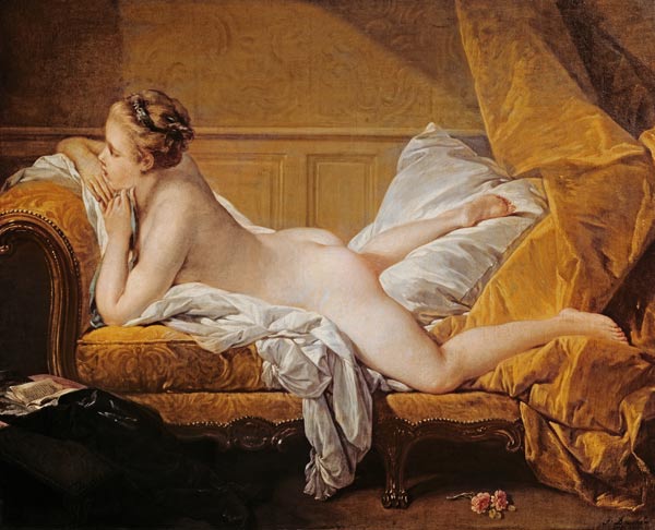 Ruhendes Mädchen (Luise O`Murphy) von François Boucher