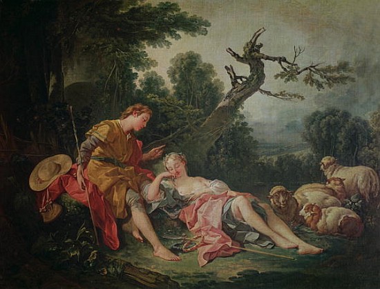 The Sleeping Shepherdess von François Boucher