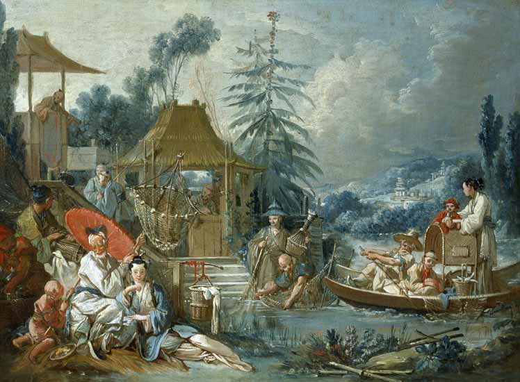 The Chinese Fishermen von François Boucher