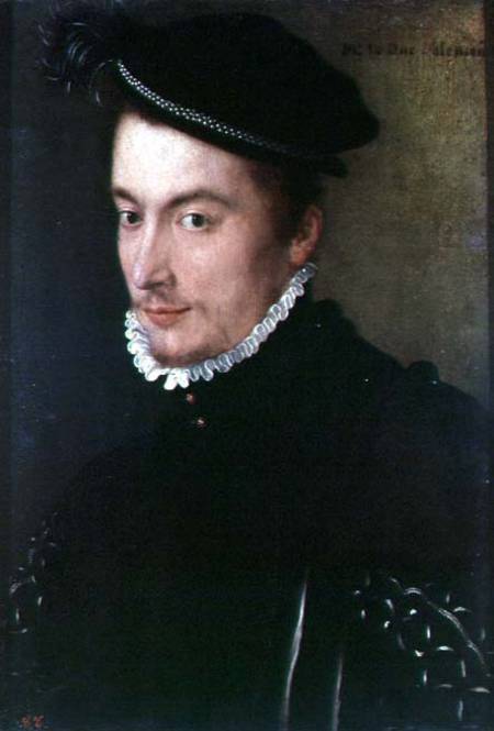 Portrait presumed to be Hercule-Francois de France (1554-84) Duke of Alencon von François Clouet