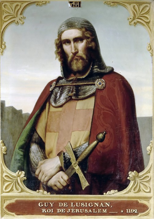 Guido von Lusignan, König von Jerusalem und Zypern von François-Edouard Picot