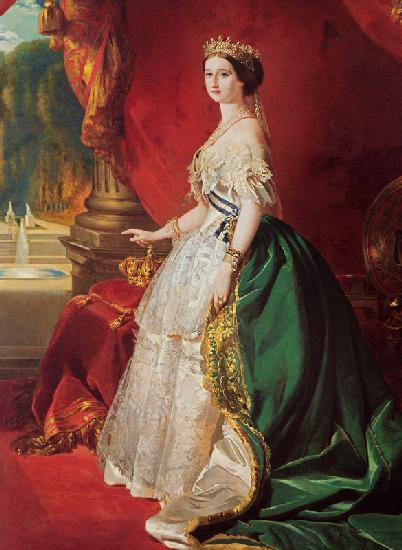 Empress Eugenie (1826-1920) after a portrait by Francois Xavier Winterhalter (1806-73)
