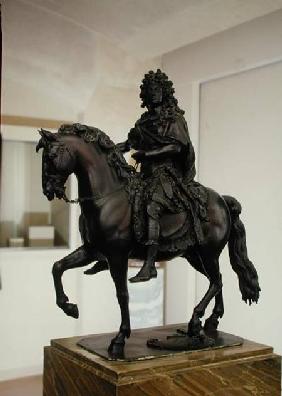 Equestrian statue of Louis XIV (1638-1715) in Roman costume 1699