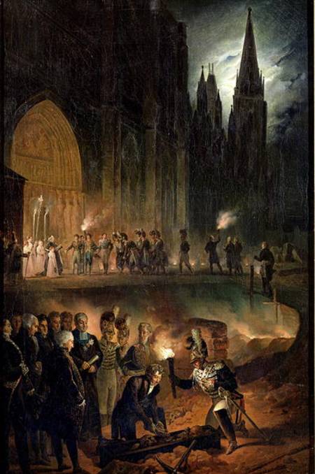 Transferring the Bones of the Royal Family to the Church of St. Denis von François-Joseph Heim