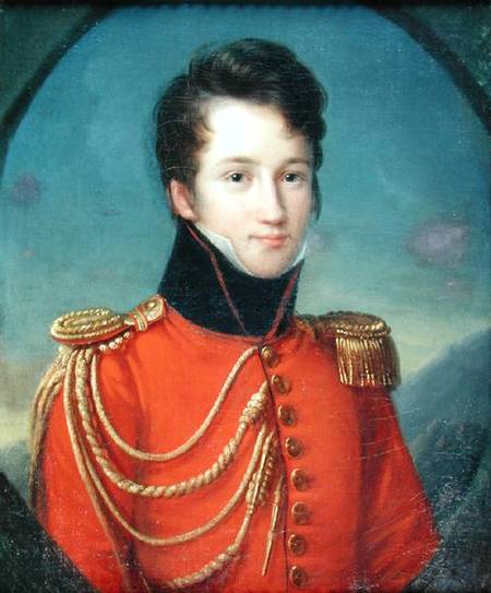 Portrait of Alfred de Vigny (1797-1863) von Francois Josephe Kinson