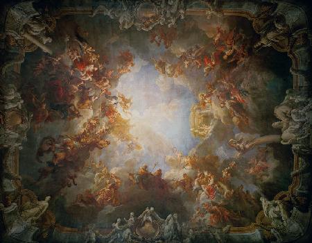 The Apotheosis of Hercules, from the ceiling of The Salon of Hercules 1733-6