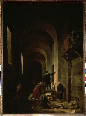 Der Maler Jacques Stella im Gefängnis 1810