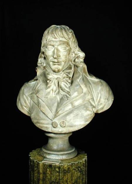 Portrait Bust of Camille Desmoulins (1760-94) von Francois Martin