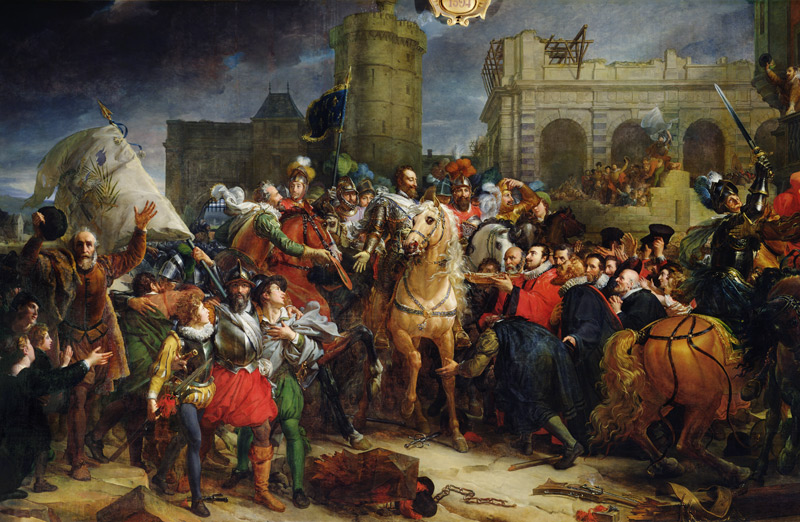 Einzug Heinrichs IV. in Paris, 22. März 1594 - Detail von François Pascal Simon Gérard