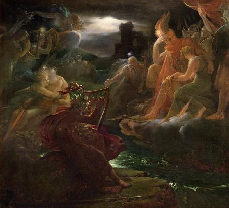 Ossian Conjuring up the Spirits on the Banks of the River Lora with the Sound of his Harp 1801