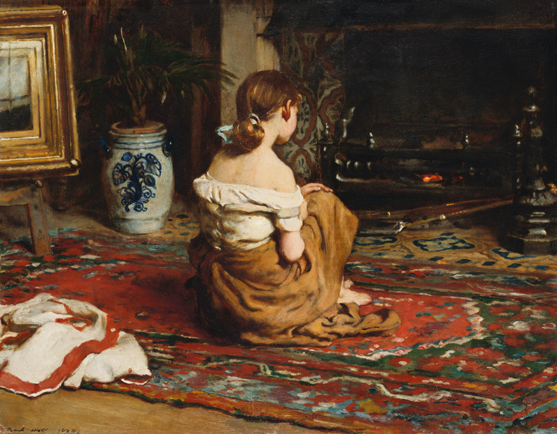 By the Fireside von Frank Holl