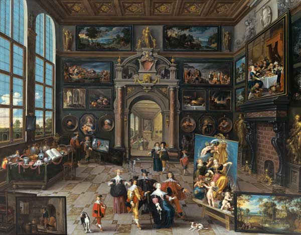 Galerie eines Sammlers. (Zusammen mit Cornelis de Baellieur) von Frans Francken d. J.