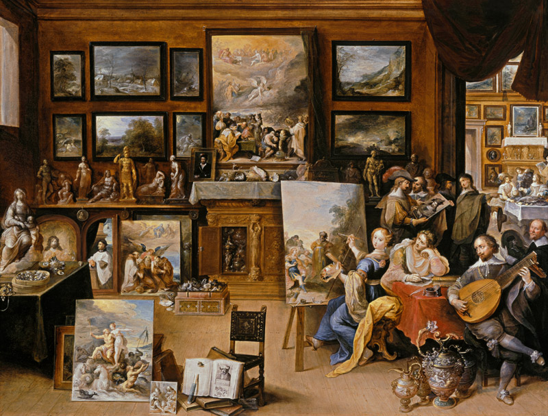 Pictura, Poesis and Musica in a Pronkkamer von Frans Francken d. J.