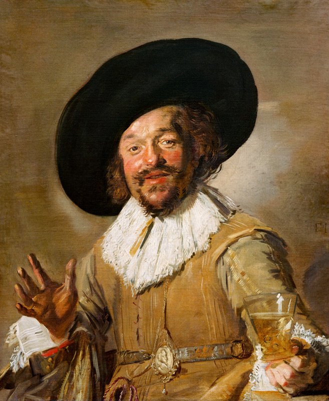 Der fröhliche Trinker von Frans Hals