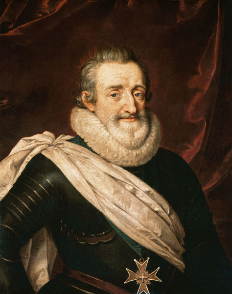 Portrait of Henri IV (1553-1610) King of France von Frans II Pourbus