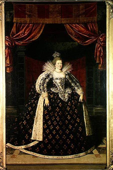 Marie de Medici (1573-1642) in Coronation Robes von Frans II Pourbus
