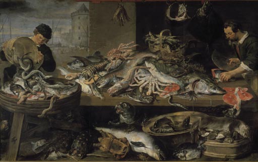 Fischladen von Frans Snyders
