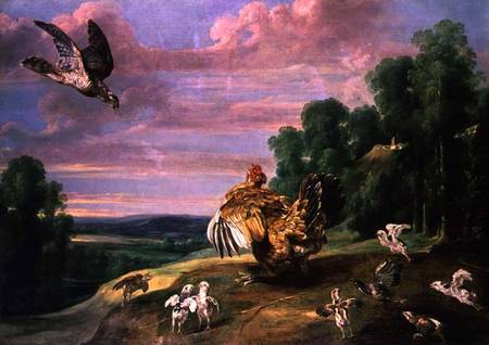 The Hawk and the Hen von Frans Snyders