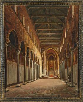Innenansicht der Kathedrale Santa Maria Nuova in Monreale