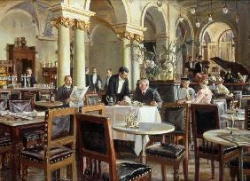 Ein Café in Kopenhagen 1906