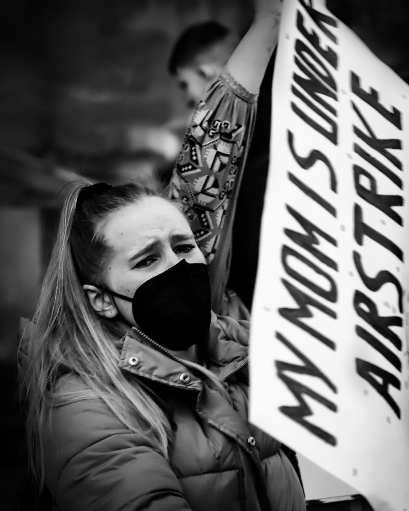 Endloses Leid – Friedensdemonstration für die Ukraine von Franz Baumann