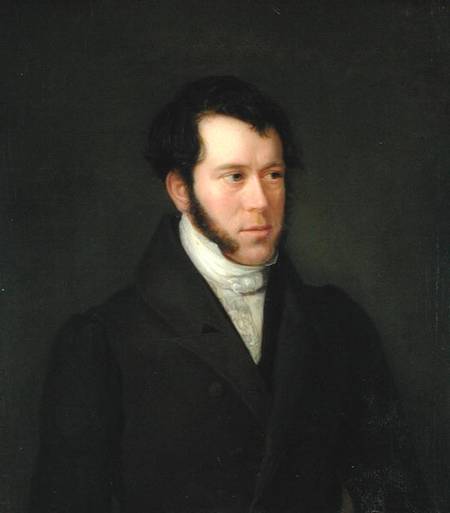 Portrait of Gunther Gensler (1803-84) von Franz Heesche