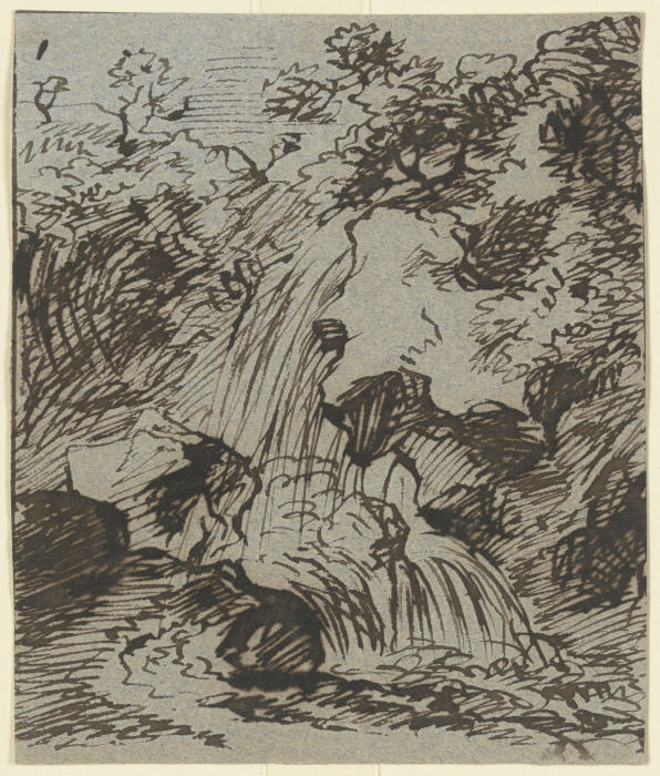 Ein Wasserfall von Franz Innocenz Josef Kobell
