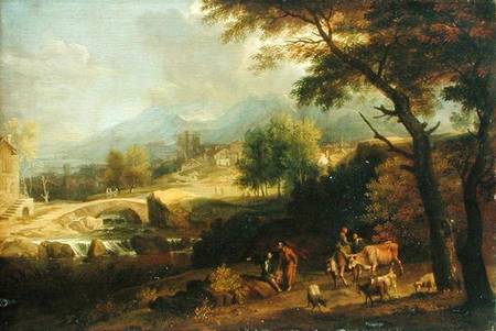 Shepherds in a Landscape von Franz-Joachim Beich