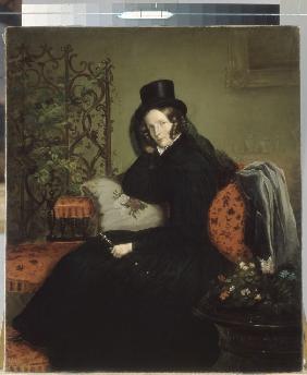 Porträt der Kaiserin Alexandra Fjodorowna (Charlotte von Preußen), Frau des Kaisers Nikolaus I. (179 1836
