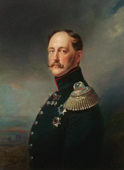 Porträt des Kaisers Nikolaus I. (1796-1855) 1852