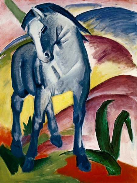 Blaues Pferd I von Franz Marc