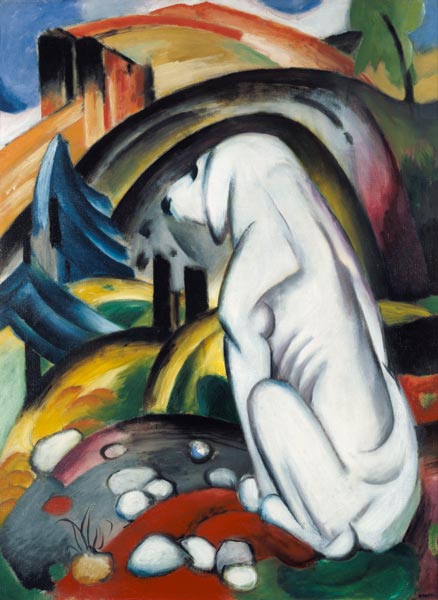 Der weiße Hund von Franz Marc