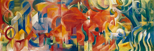 Spielende Formen von Franz Marc