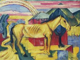 Langes gelbes Pferd 1913