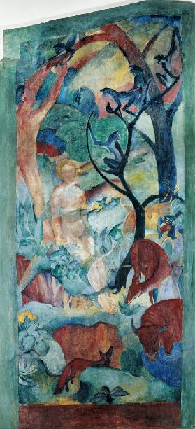 Paradies, ausgeführt zusammen mit August Macke 1912