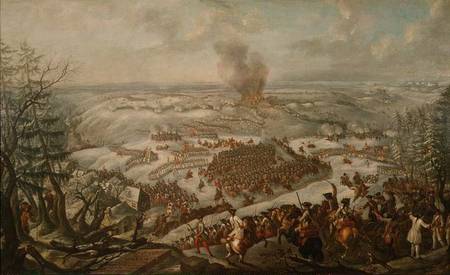 The Battle of Maxen von Franz Paul Findenigg
