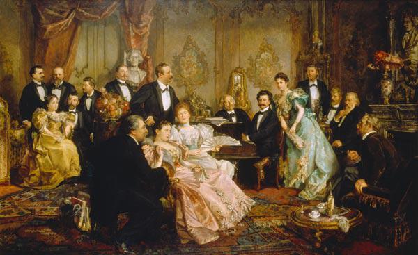 Ein Abend bei Johann Strauss. 1894
