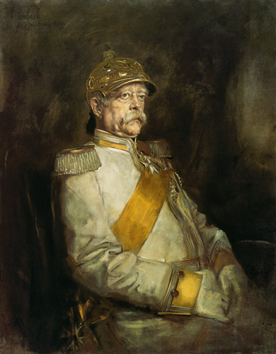 Otto von Bismarck in der Uniform der Halberstädter Kürassiere von Franz von Lenbach