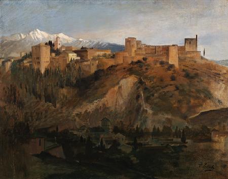 Die Alhambra in Granada. 1868