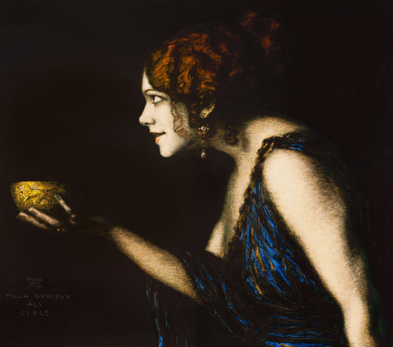 Tilla Durieux als Circe von Franz von Stuck
