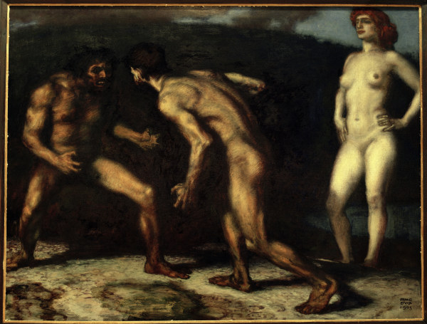 F.v.Stuck /Fight Over Woman/ 1905. von Franz von Stuck