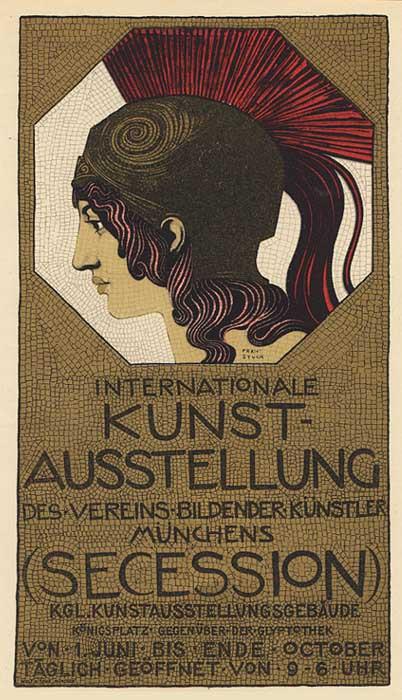 Plakat für die Kunstausstellung des Vereins Bildender Künstler, ca. 1998 1898