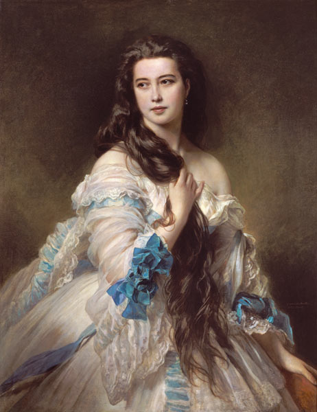 Portrait of Madame Rimsky-Korsakov (1833-78) nee Varvara Dmitrievna Mergassov von Franz Xaver Winterhalter