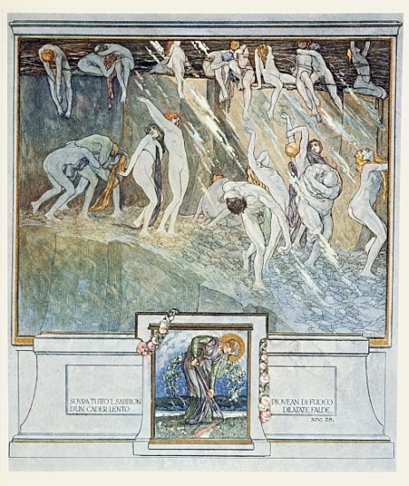 Illustration from Dante''s ''Divine Comedy'', Inferno, Canto XIV. 28 von Franz von (Choisy Le Conin) Bayros