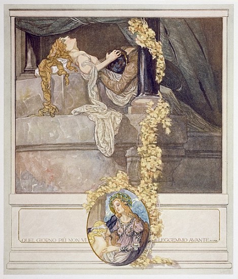 Illustration from Dante''s ''Divine Comedy'', Inferno, Canto V von Franz von (Choisy Le Conin) Bayros