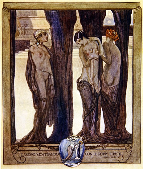 Illustration from Dante''s ''Divine Comedy'', Purgatory, Canto XXIII. 102 von Franz von (Choisy Le Conin) Bayros