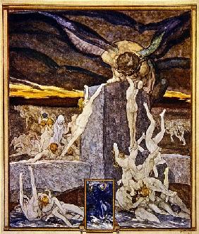 Illustration from Dante''s ''Divine Comedy'', Inferno, Canto XIX