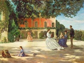 Family Reunion on the Terrace at Meric 1867